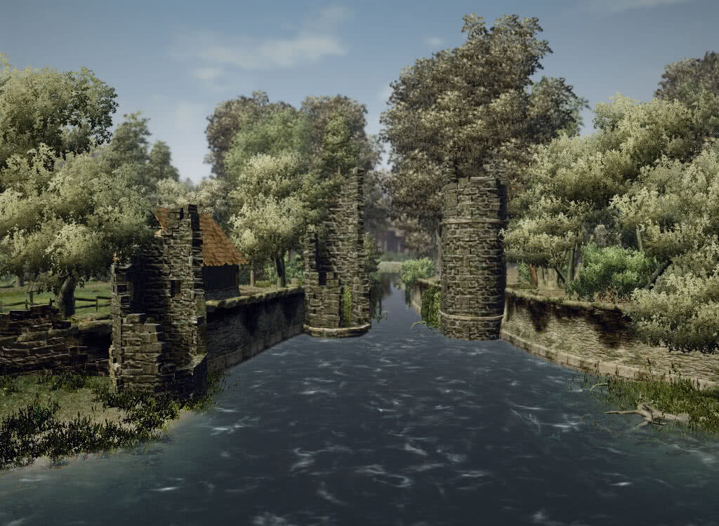 Река и башни - игра Готика 3