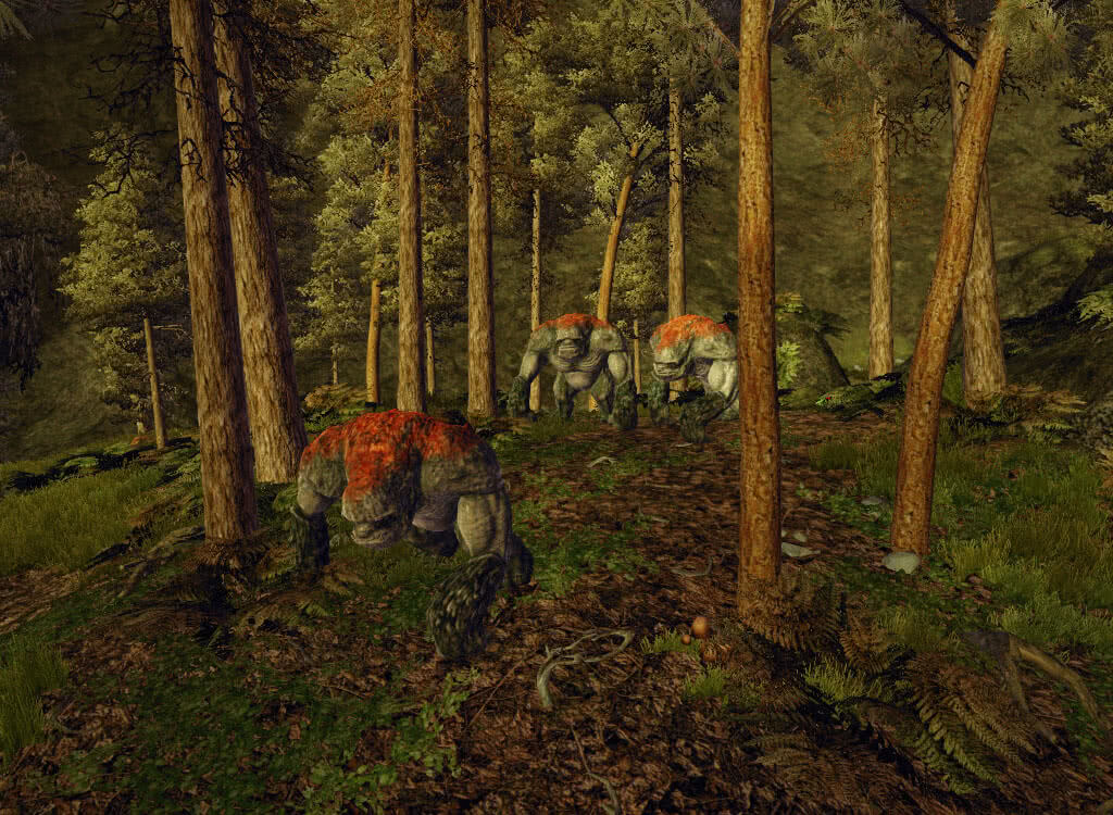 Три тролля в лесу - игра Готика 3
