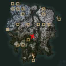 Расположение Камня Дерева на карте