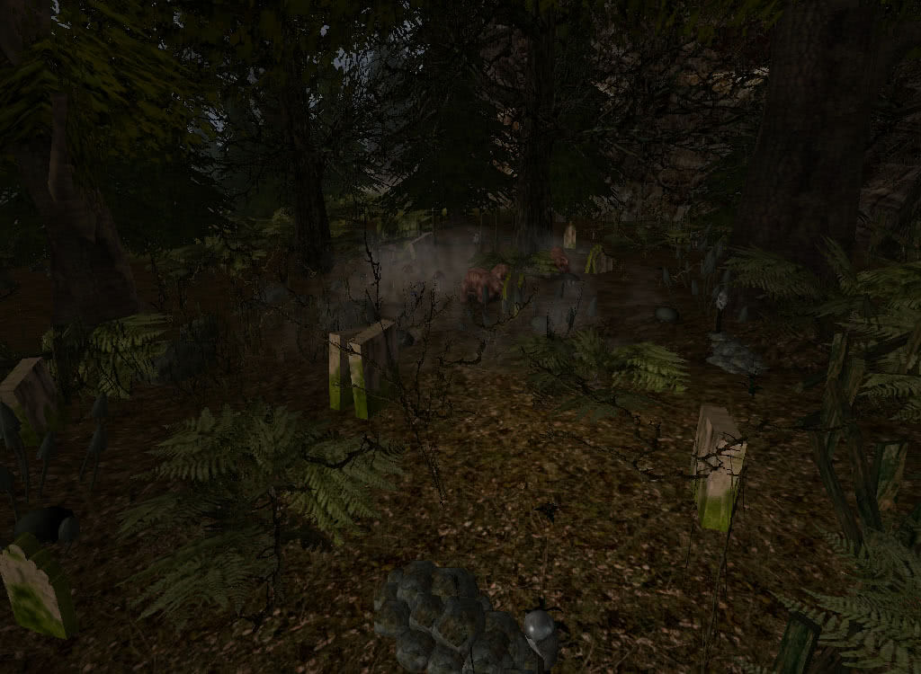 Кладбище у таверны Мертвая гарпия - игра Готика 2