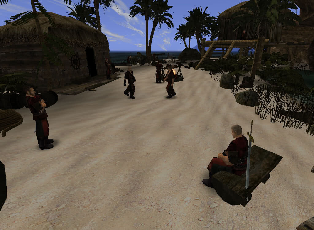 Центр лагеря Пиратов - игра Готика 2