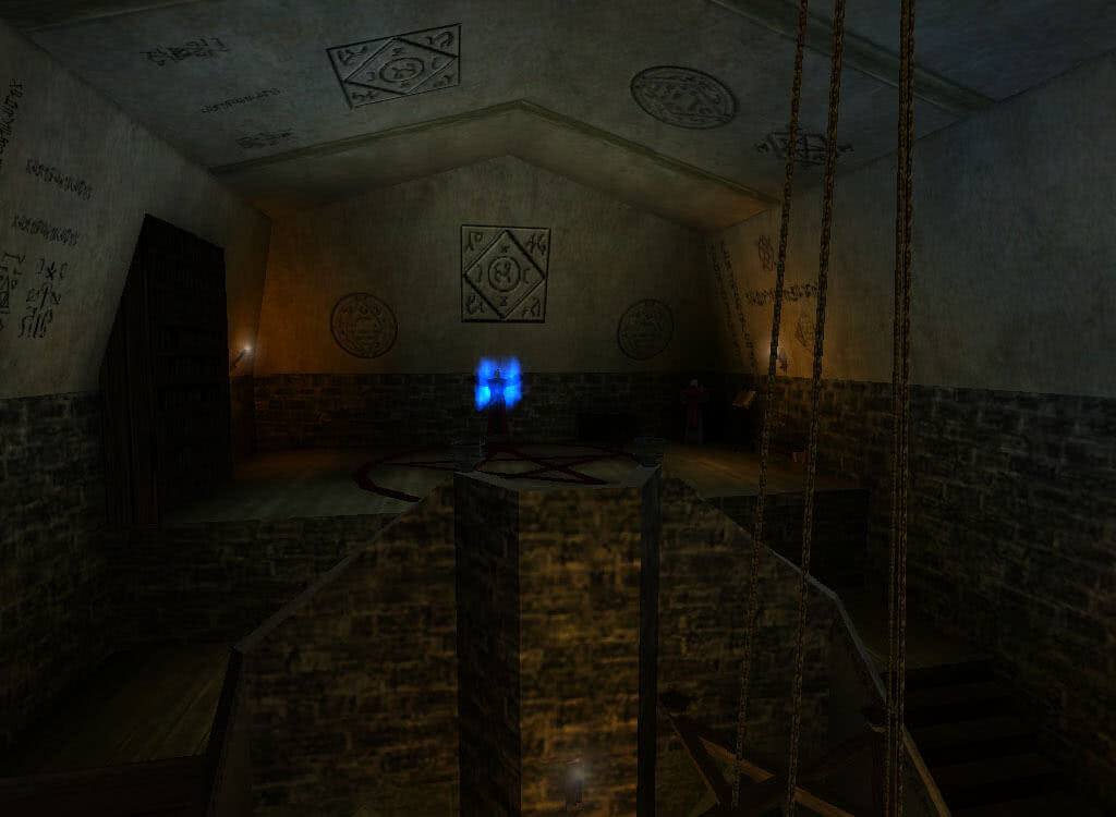 Внутри монастыря Магов огня – игра Готика 1