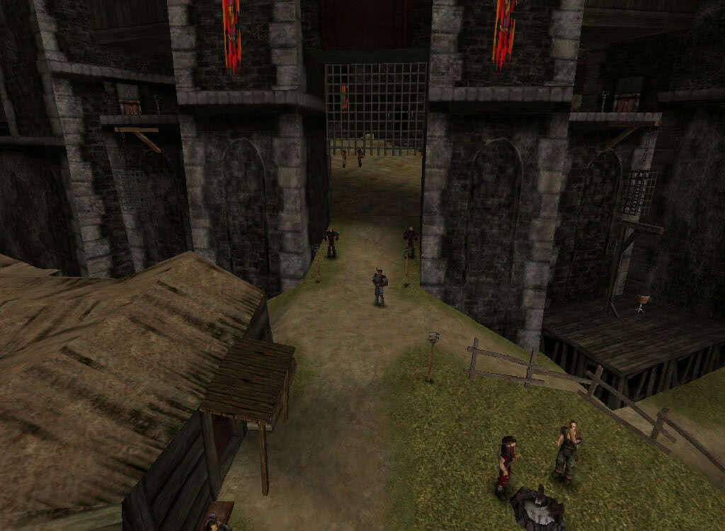 Ворота во внутренний двор Старого лагеря – игра Готика 1